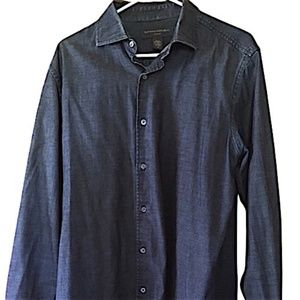 Banana Republic Dark Wash Denim Button-Up